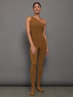 One Shoulder Catsuit W/ Footie - Woods - Image 3