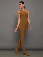 One Shoulder Catsuit W/ Footie - Woods - Image 4