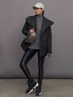 Slim Fit Long Sleeve Turtle Top Short - Black - Image 7