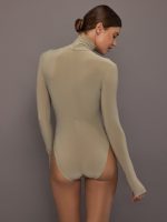 Long Sleeve Turtle Bodysuit - Elm - Image 5