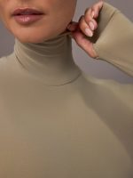 Long Sleeve Turtle Bodysuit - Elm - Image 6
