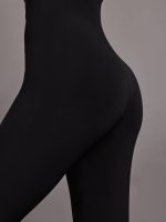 Off Shoulder Sweetheart Catsuit W/ Footie - Black - Image 10