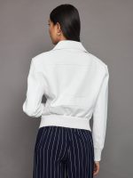 Mini Moto Jacket - Snow White - Image 3