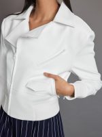 Mini Moto Jacket - Snow White - Image 5