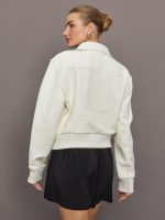 Mini Moto Jacket - Cream - Image 5