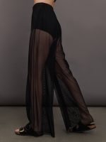 Mens Sheer Pleat Pant - Black - Image 4