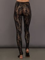 Legging with Footie Without Waistband - Black - Image 5