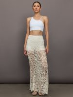 Obie Long Skirt - Cream - Image 3