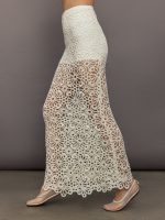 Obie Long Skirt - Cream - Image 4