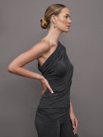 Lazy Diana Top - Dark Grey - Image 4