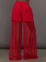Boyfriend Elephant Sweatpant W/ Mesh - Tiger Red - Image 5