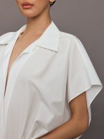 Super OS Sleeveless BF NK Shirt Bodysuit - Snow White - Image 5