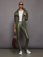 Oversized Moto Jacket - Military - Image 6