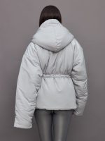 Hooded Sleeping Bag Coat Short - Dove - Image 7