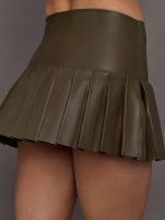 Pleated Pickleball Skirt - Bark - Image 7