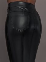 Straight Jean Skirt to Floor - Black - Image 6