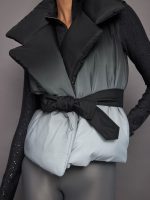 Sleeveless Sleeping Bag Vest - Black/Grey Ombre - Image 3