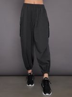 Oversized Boyfriend Cargo Sweatpant - Dark Heather Grey