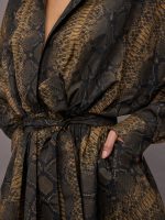 Super Oversized BF NK Shirt Flared Mini Dress - Python - Image 6
