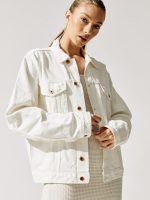 Ashton Boyfriend Jacket - Aged White - Image 3