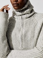 Audrey Zip-Up Sweater - Heather Grey - Image 4