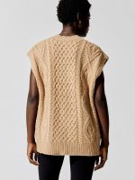 Audrey Sweater Vest - Camel - Image 3