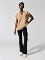 Audrey Sweater Vest - Camel - Image 4