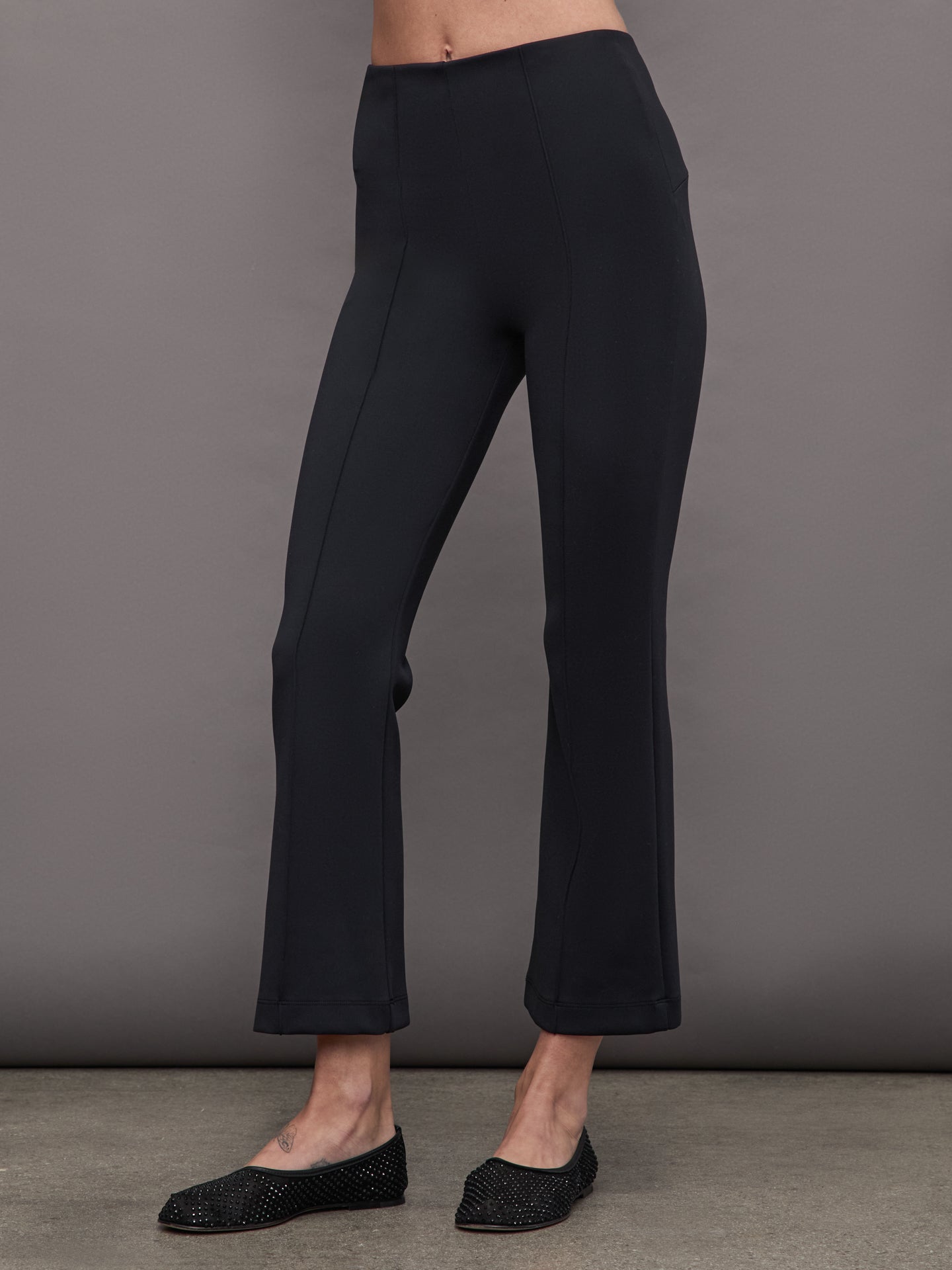 ONA-ONA604-BLKBLK-Kick-Flare-Pant-color-Black_0633-Edit Kick Flare Pant - Black - Image 1