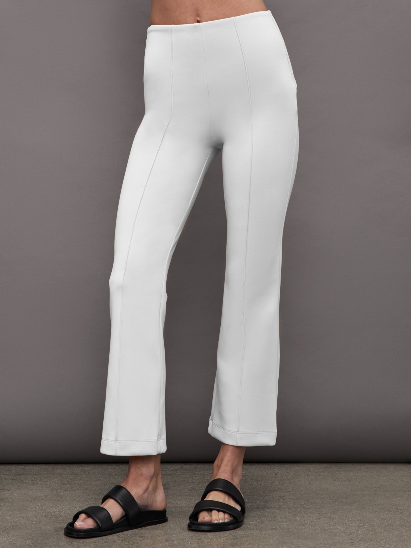 ONA-ONA604-WHTWHI-Kick-Flare-Pant-color-White_0575-Edit_3a0313ba-0e73-4f22-98b2-1d22254c69eb Kick Flare Pant - White - Image 1