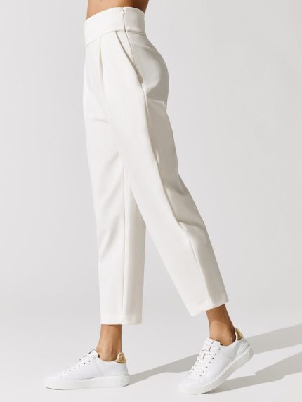 Stanton Cropped Pant - White