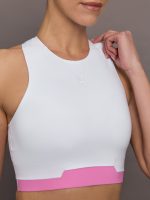 Train 2-in1 Crop - White | Raspberry - Image 6