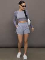 Studio Knit Long-T Crop - Lilac | Cosmos - Image 3