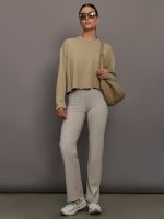 All-day Ribbed Pants - Desert | White - Image 3