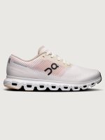 Cloud 6 Push performance sneakers with white color scheme and sandstone detailing and a distinctive sole design.