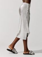 Jupe Silver Lurex Skirt - Silver - Image 4