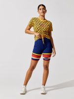 Pantalon Rib Knit Biker Shorts - V462 - Image 3