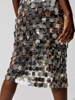 Jupe Sparkle Silver Sequin Skirt - Silver - Image 5
