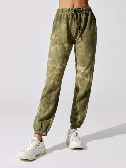 Tie Dye Gym Sweatpant - Olive Tie Dye