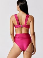 Off-the-shoulder Bikini Top - Cerise - Image 4