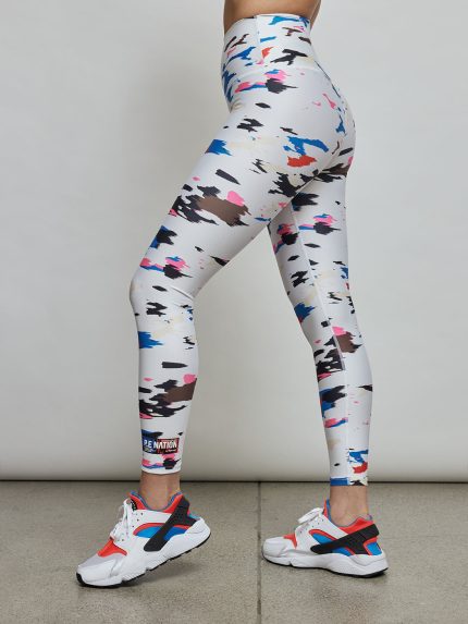 Shozo Legging - White Army Print