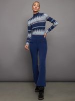 Aurora High Waist Flare Pant - Navy - Image 3