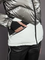Ski Duvet Jacket - Snow White/ Silver - Image 7