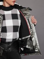 Ski Duvet Jacket - Snow White/ Silver - Image 8