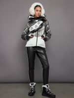 Ski Duvet Jacket - Snow White/ Silver - Image 10