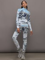 Perfect Jacquard 1/4 Zip Baselayer - Landscape Print - Image 3