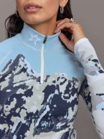 Perfect Jacquard 1/4 Zip Baselayer - Landscape Print - Image 4