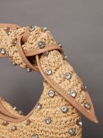The Josie Bling Bag - Raffia Hobo with Embroidered Rhinestone - Image 3