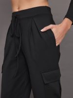 Slit Cargo Pant - Black - Image 6