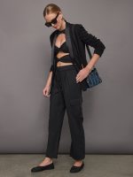 Slit Cargo Pant - Black - Image 3