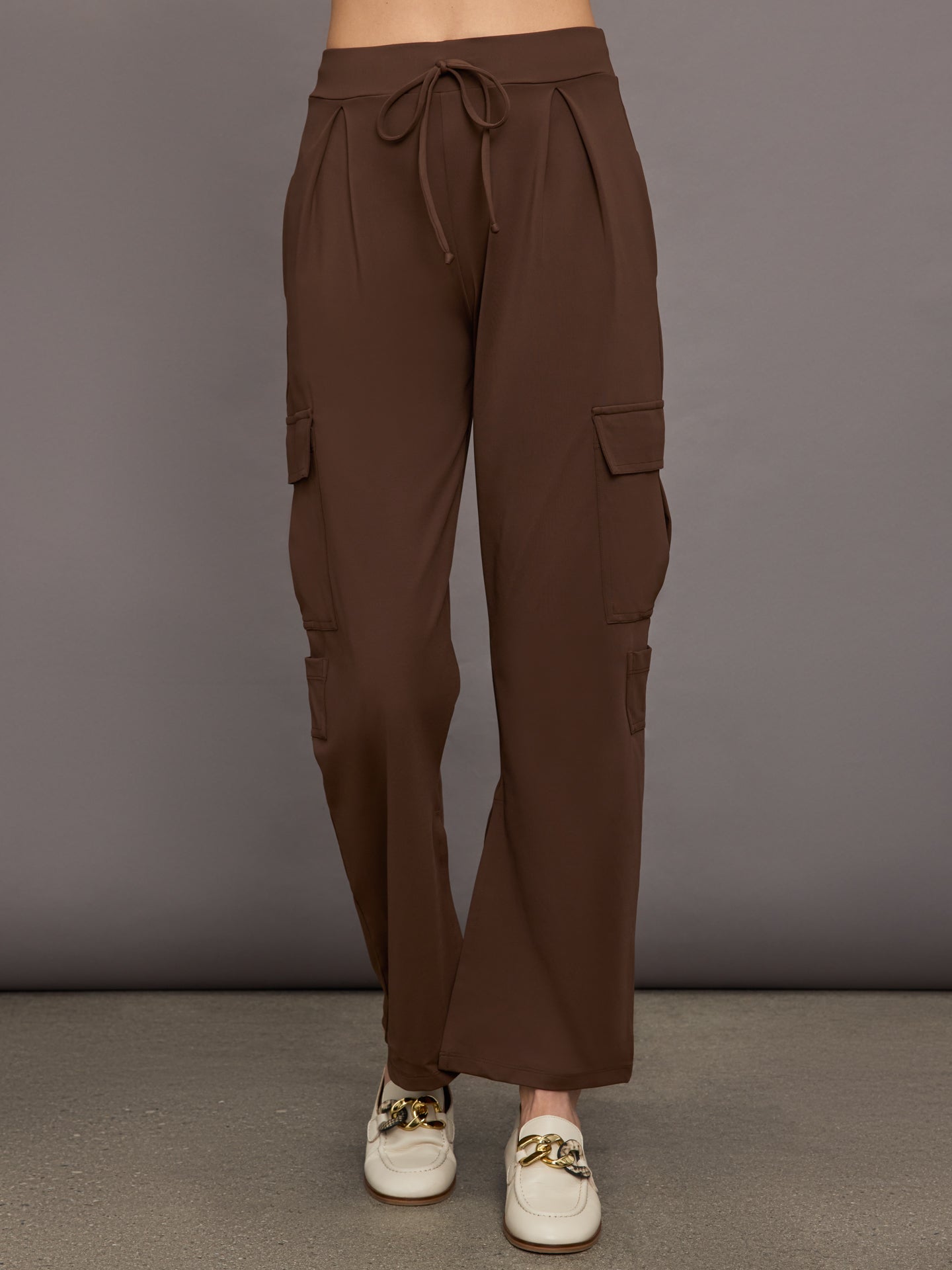 PORT-PTS-CHO-0001-BRWNBRWN-SLIT-CARGO-PANT-color-Dark-Chocolate_4112-Edit Slit Cargo Pant - Dark Chocolate - Image 1